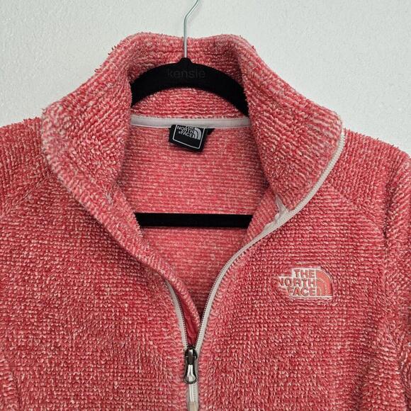 THE NORTH FACE Women's Osito 2 Jacket Vintage White/Spiced Coral Stripe, Small - Picture 2 of 9